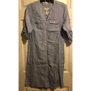 Malvin Harnburg Germany love Linen size small dress s 6 No belt